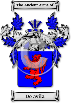 De avila Family Crest Download (jpg) Legacy Series - 150 DPI